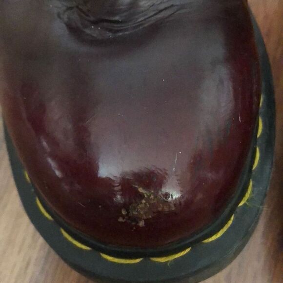 Dr. Martens Cherry vegan leather boots size 7 - Picture 7 of 8